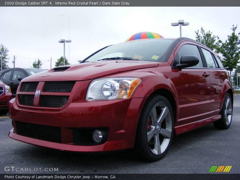 Inferno Red Crystal Pearl / Dark Slate Gray 2009 Dodge Caliber SRT 4