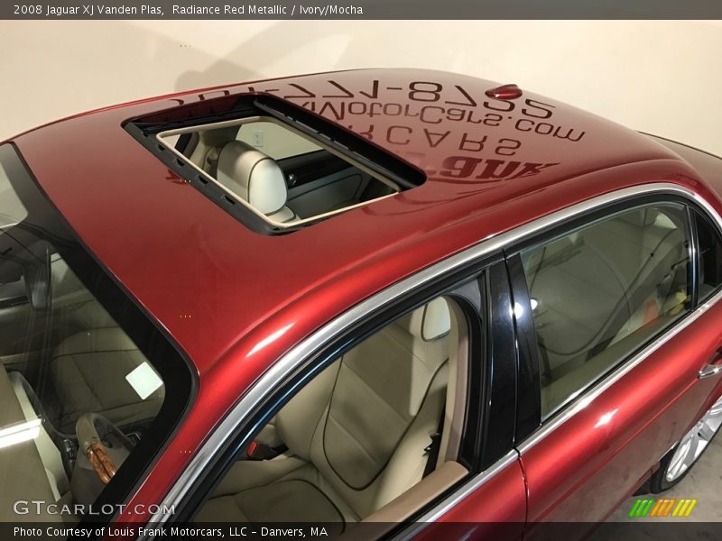 Radiance Red Metallic / Ivory/Mocha 2008 Jaguar XJ Vanden Plas