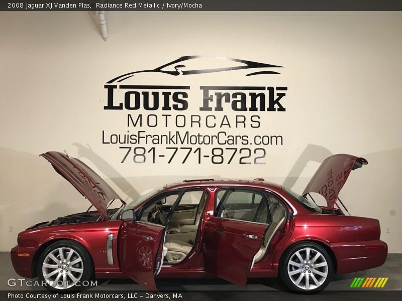 Radiance Red Metallic / Ivory/Mocha 2008 Jaguar XJ Vanden Plas