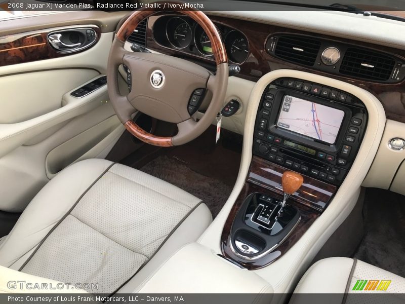 Radiance Red Metallic / Ivory/Mocha 2008 Jaguar XJ Vanden Plas
