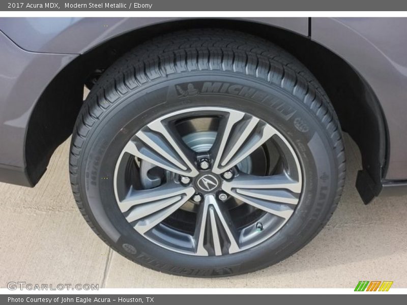 Modern Steel Metallic / Ebony 2017 Acura MDX