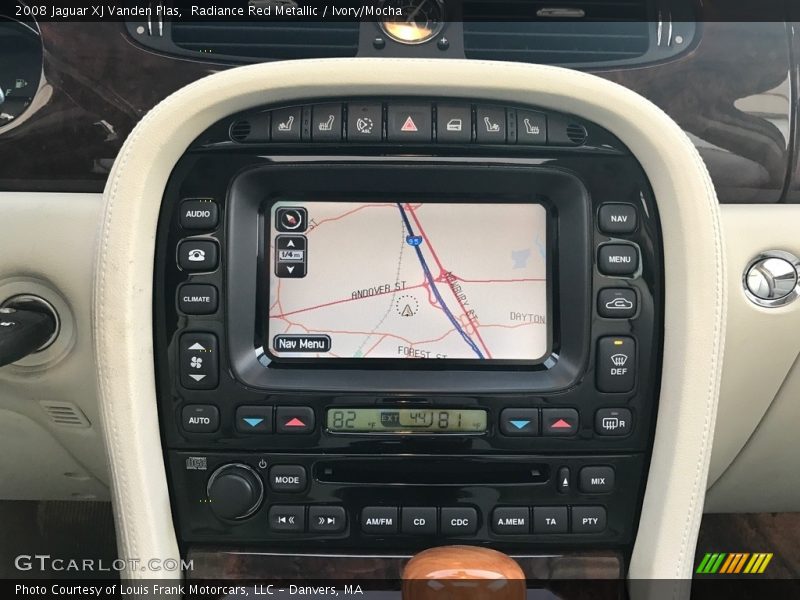 Radiance Red Metallic / Ivory/Mocha 2008 Jaguar XJ Vanden Plas