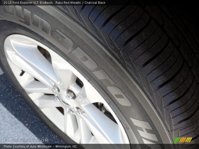 Ruby Red Metallic / Charcoal Black 2013 Ford Explorer XLT EcoBoost