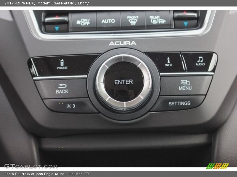 Modern Steel Metallic / Ebony 2017 Acura MDX