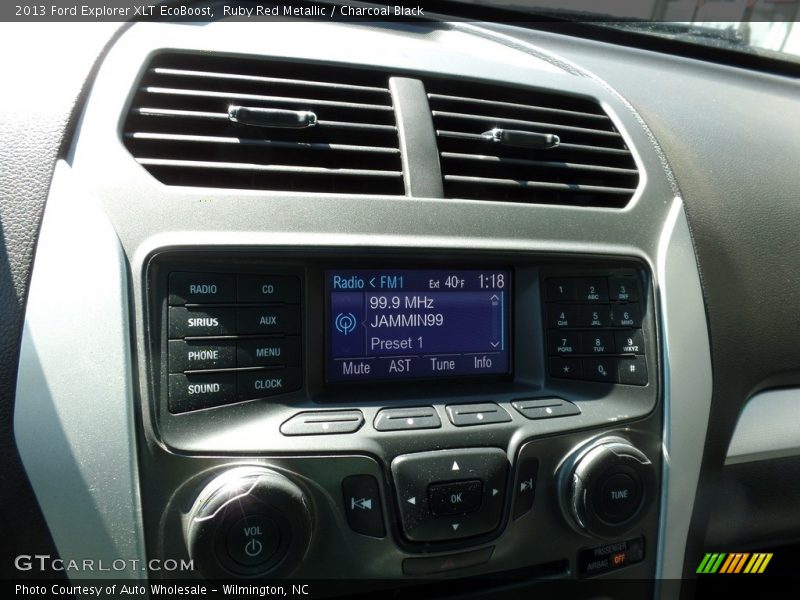 Ruby Red Metallic / Charcoal Black 2013 Ford Explorer XLT EcoBoost