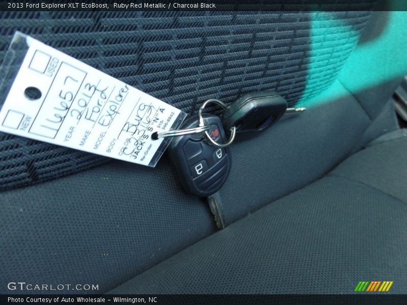 Ruby Red Metallic / Charcoal Black 2013 Ford Explorer XLT EcoBoost