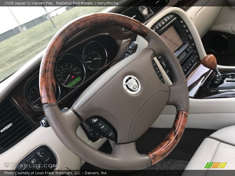 Radiance Red Metallic / Ivory/Mocha 2008 Jaguar XJ Vanden Plas