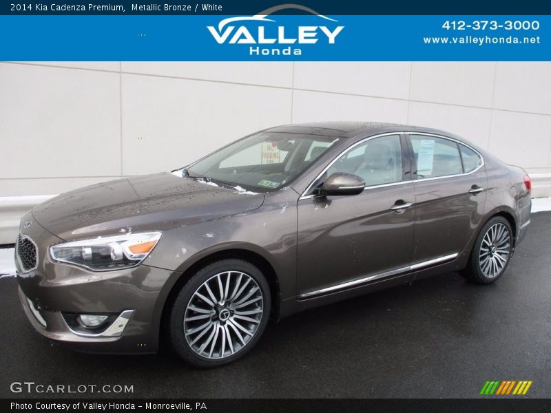 Metallic Bronze / White 2014 Kia Cadenza Premium