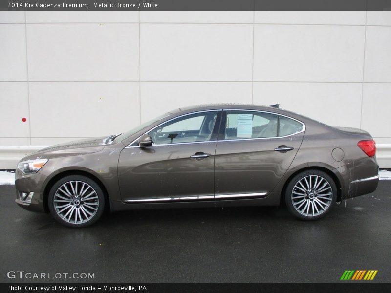 Metallic Bronze / White 2014 Kia Cadenza Premium