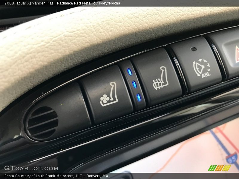 Radiance Red Metallic / Ivory/Mocha 2008 Jaguar XJ Vanden Plas
