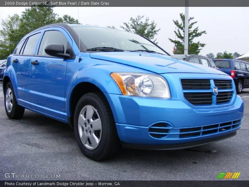 Surf Blue Pearl / Dark Slate Gray 2009 Dodge Caliber SE