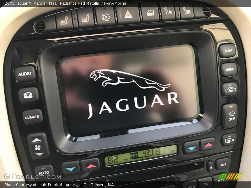 Radiance Red Metallic / Ivory/Mocha 2008 Jaguar XJ Vanden Plas