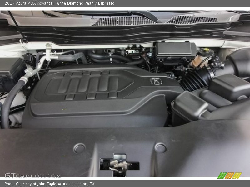 White Diamond Pearl / Espresso 2017 Acura MDX Advance