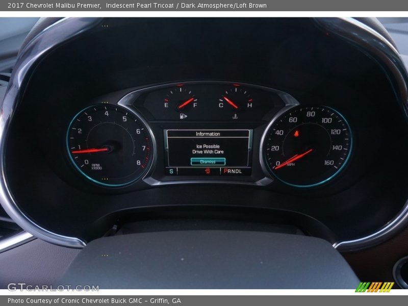 Iridescent Pearl Tricoat / Dark Atmosphere/Loft Brown 2017 Chevrolet Malibu Premier