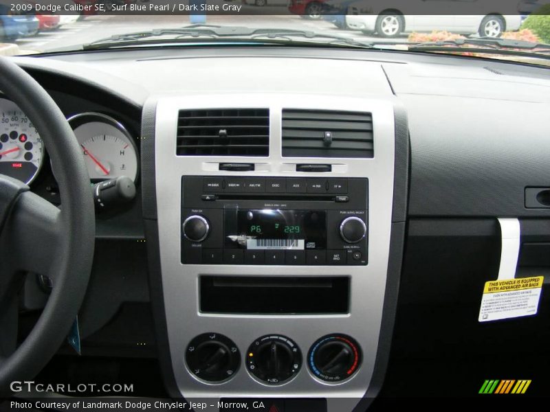 Surf Blue Pearl / Dark Slate Gray 2009 Dodge Caliber SE