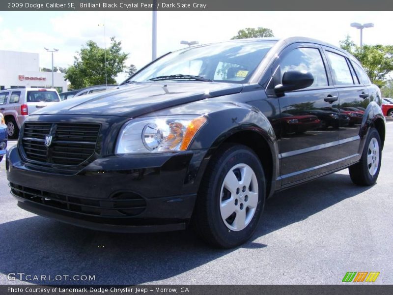 Brilliant Black Crystal Pearl / Dark Slate Gray 2009 Dodge Caliber SE