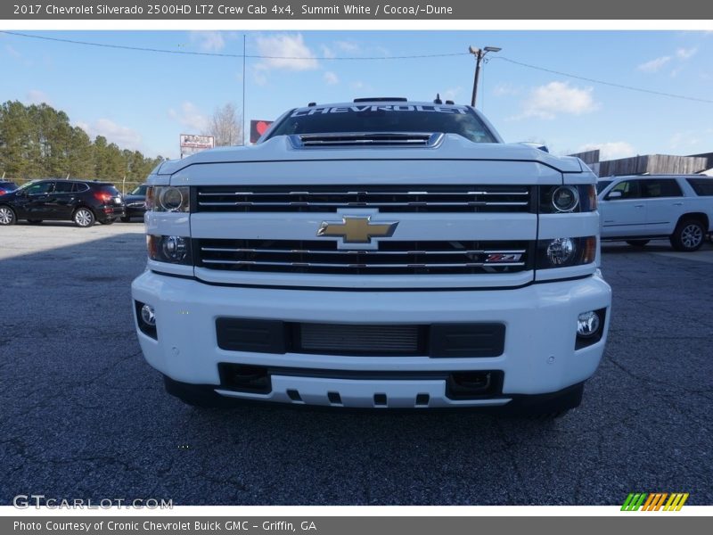 Summit White / Cocoa/­Dune 2017 Chevrolet Silverado 2500HD LTZ Crew Cab 4x4