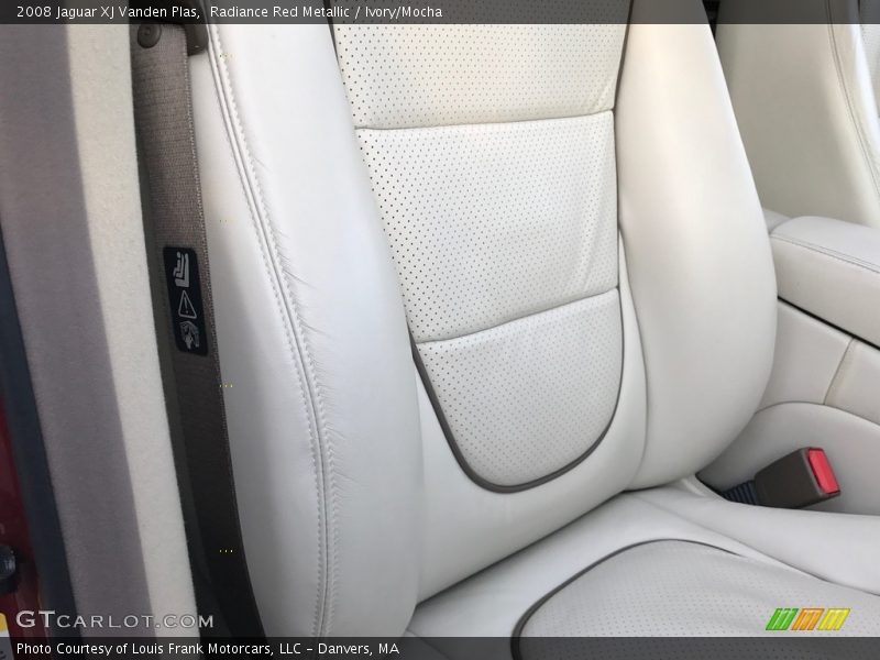 Radiance Red Metallic / Ivory/Mocha 2008 Jaguar XJ Vanden Plas
