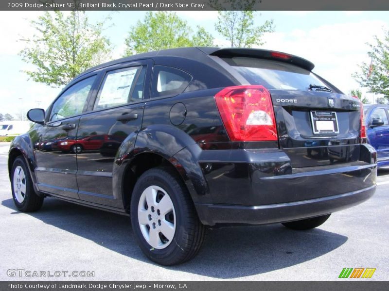 Brilliant Black Crystal Pearl / Dark Slate Gray 2009 Dodge Caliber SE
