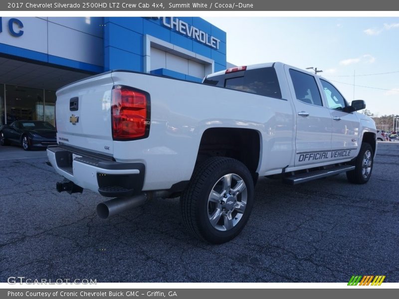 Summit White / Cocoa/­Dune 2017 Chevrolet Silverado 2500HD LTZ Crew Cab 4x4