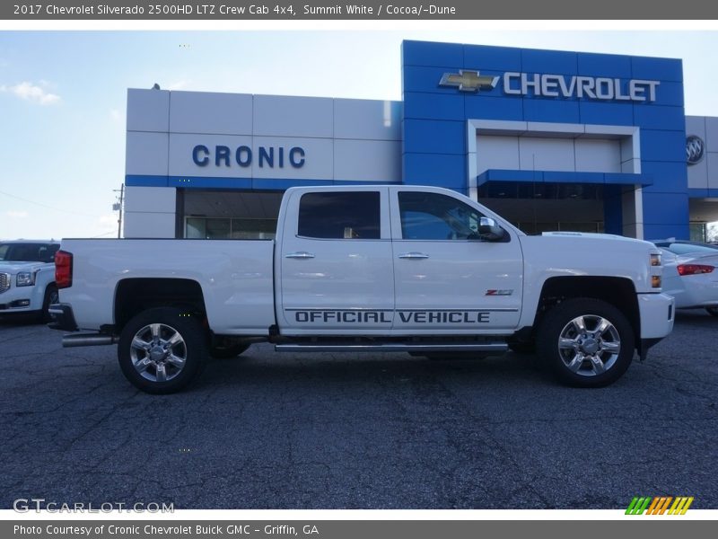 Summit White / Cocoa/­Dune 2017 Chevrolet Silverado 2500HD LTZ Crew Cab 4x4
