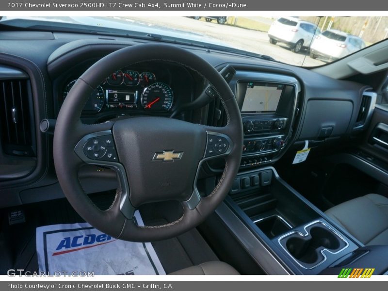 Summit White / Cocoa/­Dune 2017 Chevrolet Silverado 2500HD LTZ Crew Cab 4x4