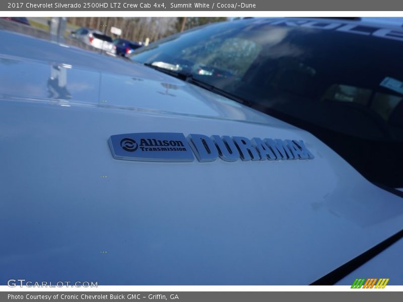 Summit White / Cocoa/­Dune 2017 Chevrolet Silverado 2500HD LTZ Crew Cab 4x4