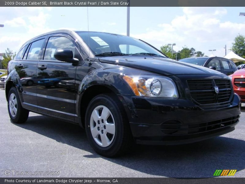 Brilliant Black Crystal Pearl / Dark Slate Gray 2009 Dodge Caliber SE