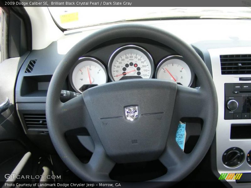 Brilliant Black Crystal Pearl / Dark Slate Gray 2009 Dodge Caliber SE
