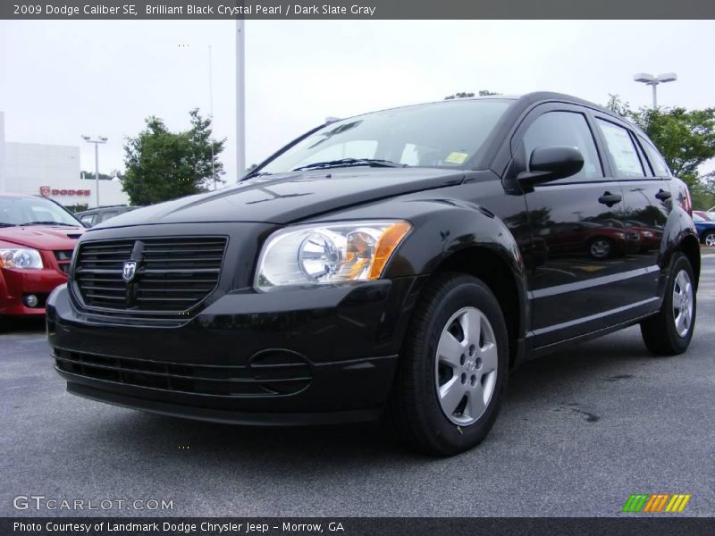 Brilliant Black Crystal Pearl / Dark Slate Gray 2009 Dodge Caliber SE