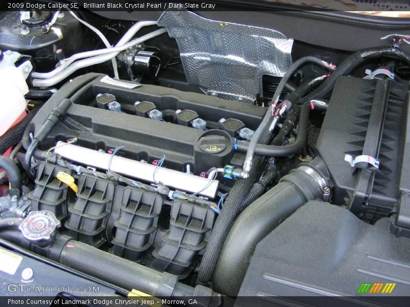 Brilliant Black Crystal Pearl / Dark Slate Gray 2009 Dodge Caliber SE