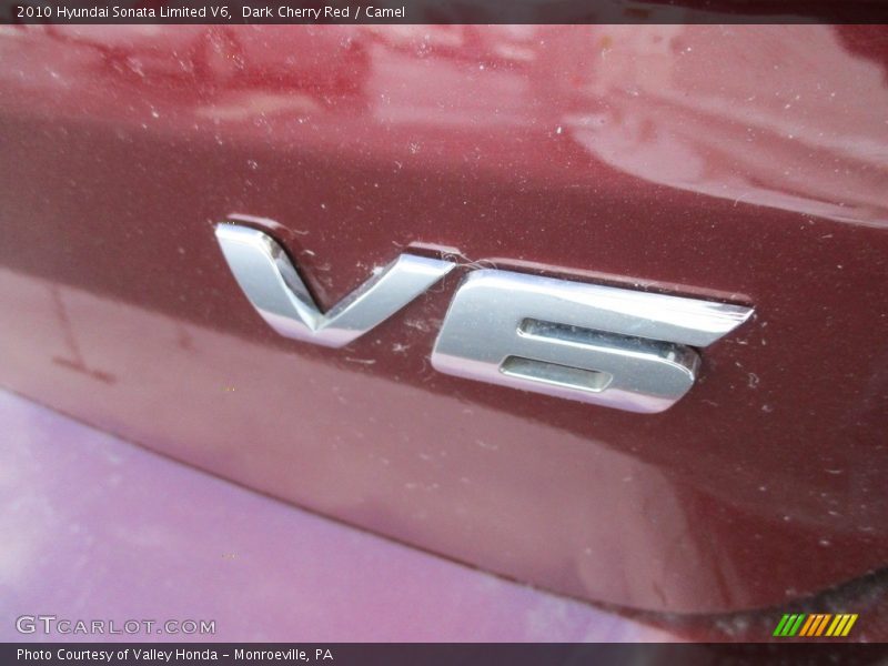 Dark Cherry Red / Camel 2010 Hyundai Sonata Limited V6