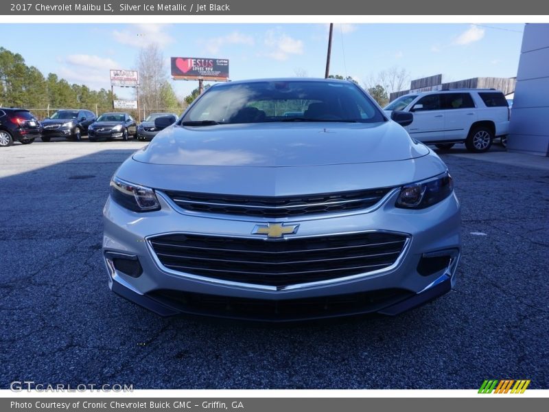 Silver Ice Metallic / Jet Black 2017 Chevrolet Malibu LS