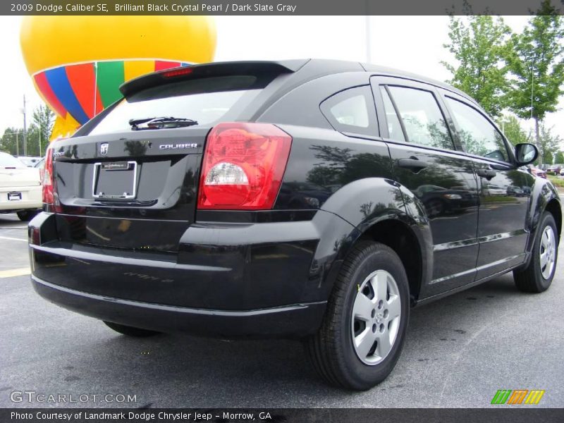Brilliant Black Crystal Pearl / Dark Slate Gray 2009 Dodge Caliber SE