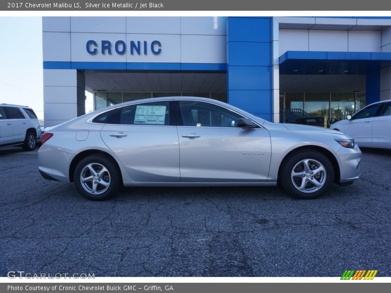 Silver Ice Metallic / Jet Black 2017 Chevrolet Malibu LS