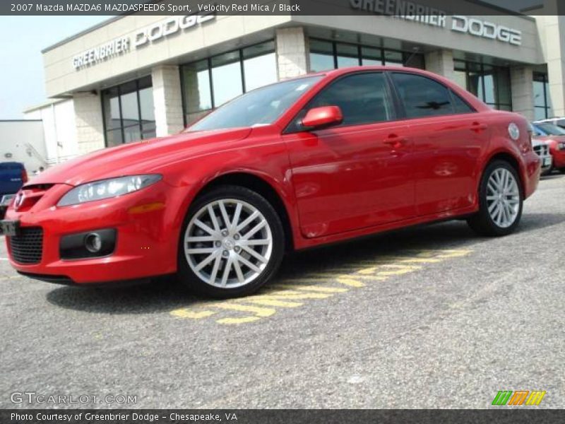 Velocity Red Mica / Black 2007 Mazda MAZDA6 MAZDASPEED6 Sport