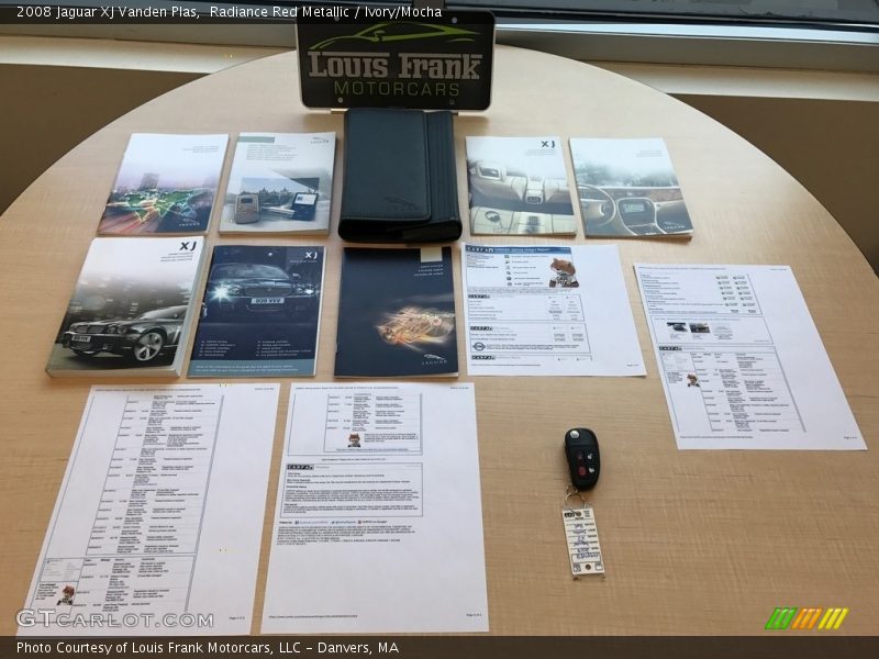 Radiance Red Metallic / Ivory/Mocha 2008 Jaguar XJ Vanden Plas