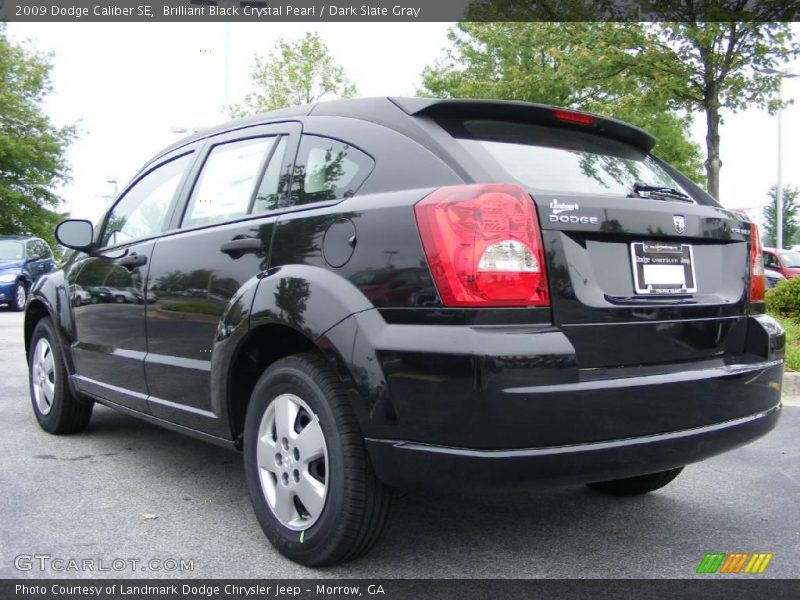 Brilliant Black Crystal Pearl / Dark Slate Gray 2009 Dodge Caliber SE