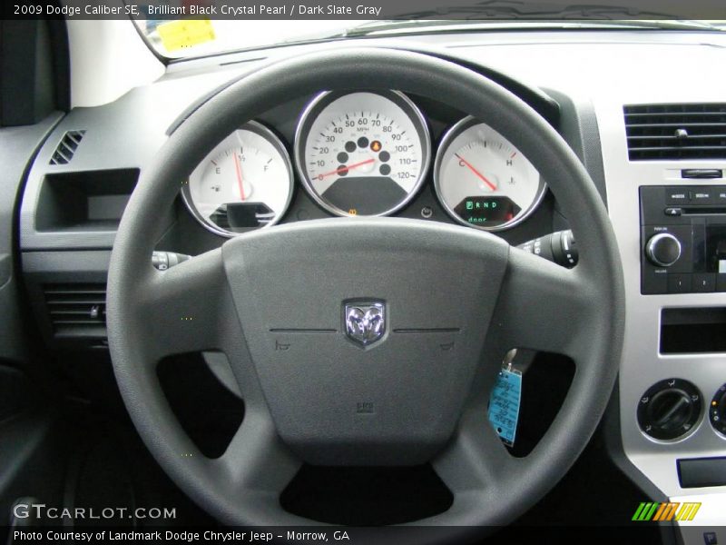 Brilliant Black Crystal Pearl / Dark Slate Gray 2009 Dodge Caliber SE