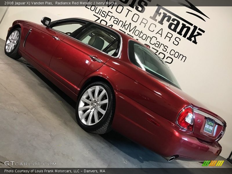 Radiance Red Metallic / Ivory/Mocha 2008 Jaguar XJ Vanden Plas