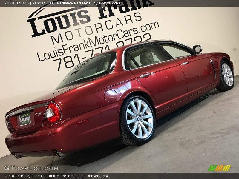 Radiance Red Metallic / Ivory/Mocha 2008 Jaguar XJ Vanden Plas