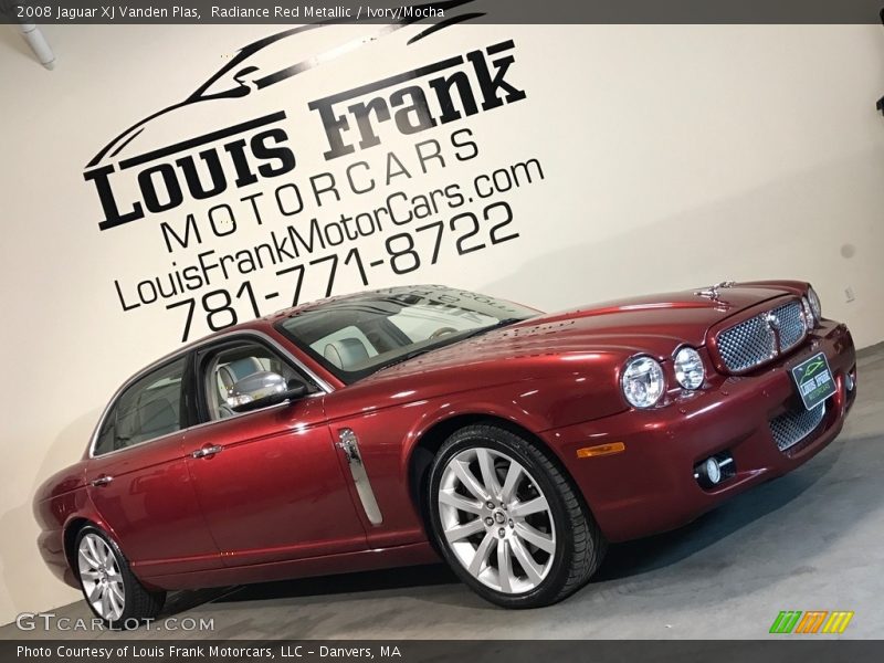 Radiance Red Metallic / Ivory/Mocha 2008 Jaguar XJ Vanden Plas