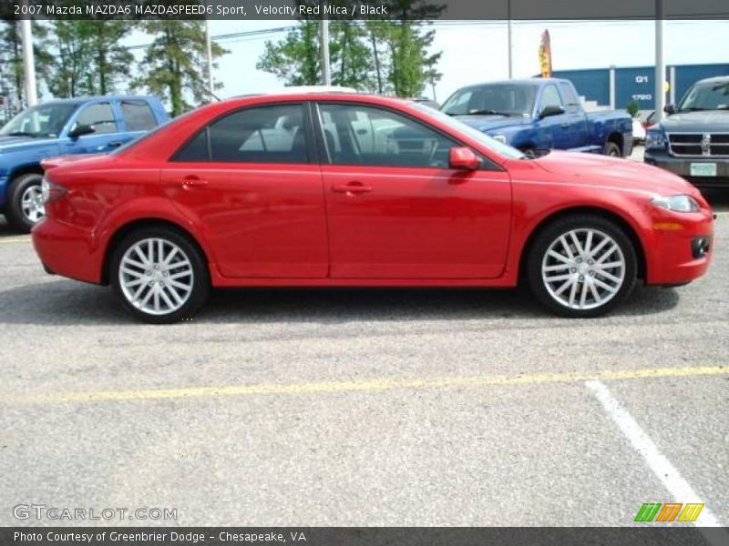 Velocity Red Mica / Black 2007 Mazda MAZDA6 MAZDASPEED6 Sport