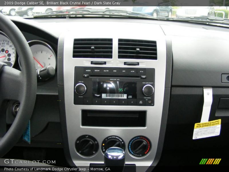 Brilliant Black Crystal Pearl / Dark Slate Gray 2009 Dodge Caliber SE