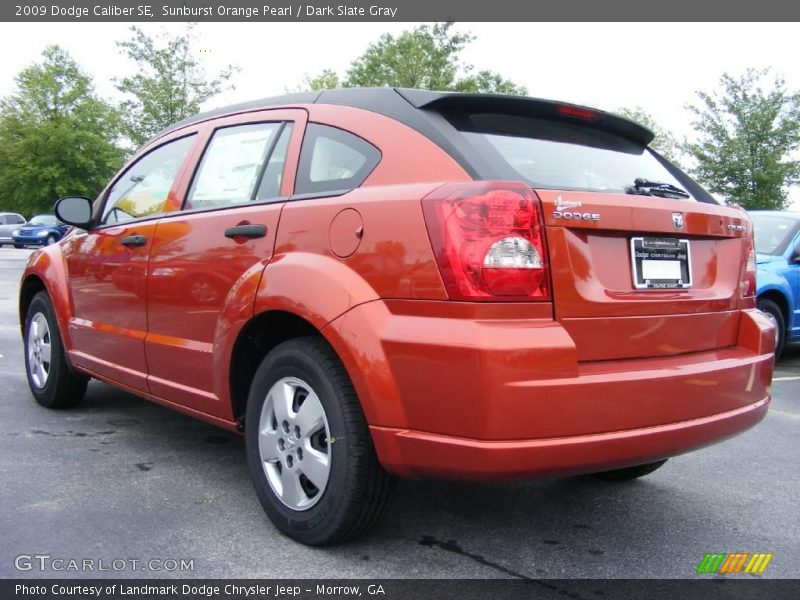 Sunburst Orange Pearl / Dark Slate Gray 2009 Dodge Caliber SE
