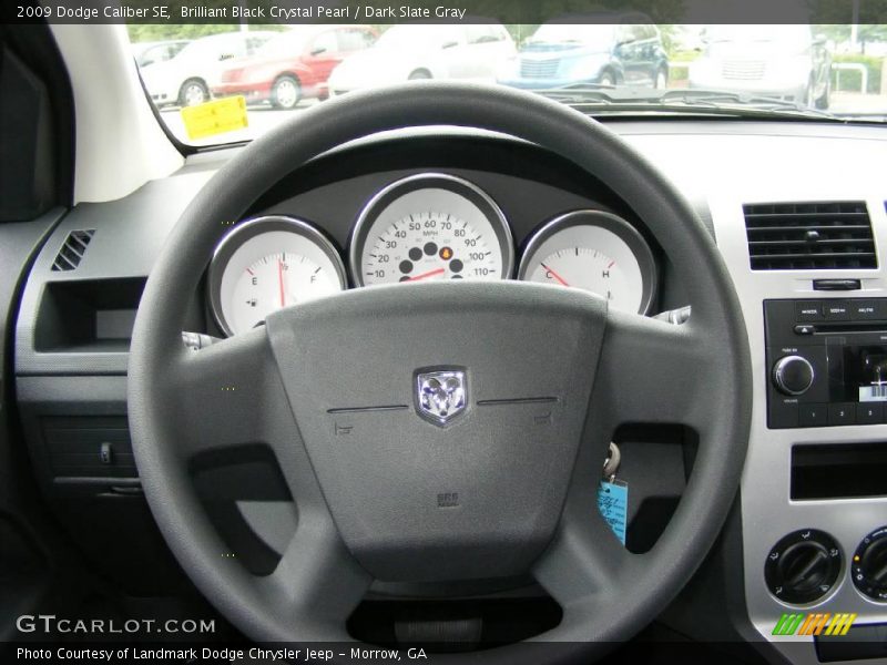 Brilliant Black Crystal Pearl / Dark Slate Gray 2009 Dodge Caliber SE