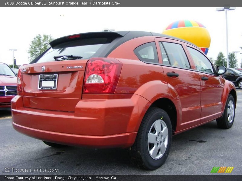 Sunburst Orange Pearl / Dark Slate Gray 2009 Dodge Caliber SE