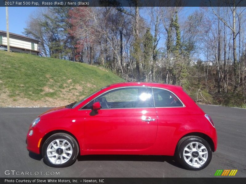 Rosso (Red) / Nero (Black) 2017 Fiat 500 Pop