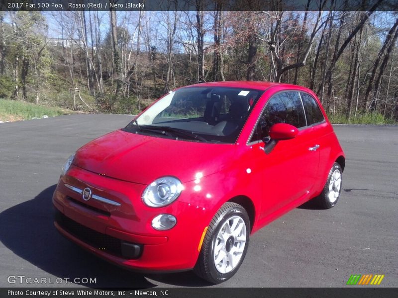 Rosso (Red) / Nero (Black) 2017 Fiat 500 Pop