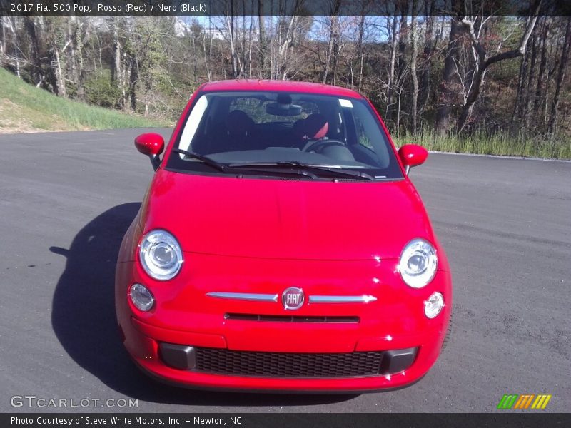 Rosso (Red) / Nero (Black) 2017 Fiat 500 Pop